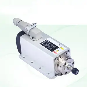 Router Pendingin Udara CNC, Spindel Motor Persegi untuk Potongan Kayu 220V 4KW 24000Rpm