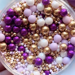 ลูกปัดน้ำตาลเคลือบด้านสำหรับตกแต่งเค้ก คริสต์มาส ฮาโลวีน วันวาเลนไทน์ วันเกิด ของตกแต่งเค้กแบบกินได้ สำหรับช่างตกแต่งเค้ก - Product Image 5