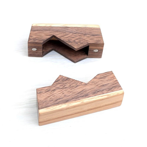 Atacado Pequeno Slim Flat Caixa De Anel De Noivado De Madeira Para Artesanato De Madeira Artesanal Feito na China - Product Image 4
