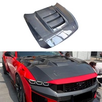 Capot en carbone sec style SC pour Ford Mustang Dark Horse 2024+ – Kit de conversion et de mise à niveau du capot moteur