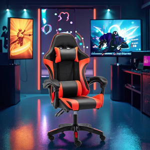 Chaise de jeu moderne pour adultes | Siège de direction ergonomique élégant pour Man <span class=keywords><strong>Cave</strong></span>, bureau et cinéma maison - Product Image 2