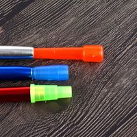 Tuyau en plastique acrylique pour chicha, tuyau jetable en silicone transparent, porte-cigarette, filtre, accessoires pour narguilé