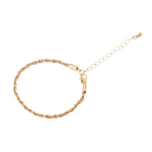 Fashion Chain Link <b>Bracelets</b> <b>Set</b> Gold Plated Alloy Bohemian Style Unisex Jewelry 4 Piece Stackable Design - Product Image 5