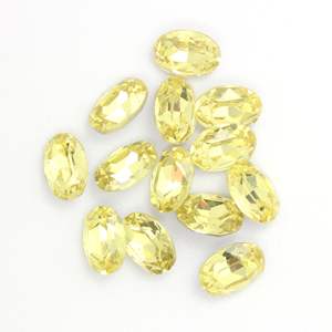 Pierres synthétiques en <span class=keywords><strong>verre</strong></span> de forme ovale de couleur colorée de haute qualité pour la fabrication de bijoux de collier à faire soi-même - Product Image 6