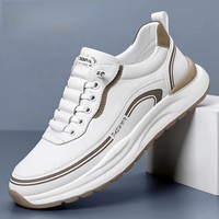 BAEWOON B31 Nouvelles Chaussures Décontractées d'Été pour Hommes, Baskets de Sport en Cuir Respirantes et Légères, Tendance, pour le Loisir