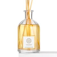 Diffuseur de roseaux de parfum de maison vide de luxe en forme d'octogone de 100ml 250ml 500ml avec capuchon