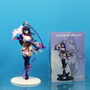 23CM Genshin Impact Raiden Shogun <span class=keywords><strong>Sexy</strong></span> Girl Kawaii Statue Cartoon Figurine <span class=keywords><strong>Anime</strong></span> PVC Figure - Product Image 3