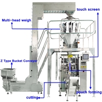 Machine d'emballage verticale automatique pour aliments soufflés, chips de pommes de terre, chips de banane, prix d'usine