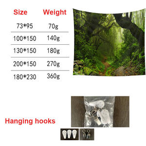 Rama de árbol dorado, tamaño Queen, bosque de Brujas, montaña brumosa, Trippy, paisaje natural, <span class=keywords><strong>tapiz</strong></span> de <span class=keywords><strong>pared</strong></span> para sala de estar - Product Image 2