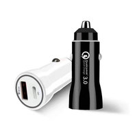 Chargeur de voiture Multi Usb Type C Mini chargeur de voiture Mobile double Usb C 2 ports charge rapide adaptateur de chargeur de voiture rapide