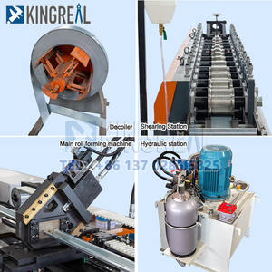 KINGREAL Leichtstahl-Profiliermaschine Schienenprofiliermaschine Deckenprofil Gipskarton-Metall-Trockenbau C-U-Kanal - Product Image 3