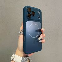 Coque magnétique pour iPhone 17, petite coque de téléphone magnétique en TPU pour iPhone 17, 16, 15, 14 Pro Max, 16 Plus