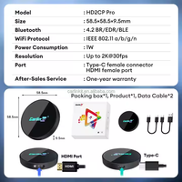 Boîtier multimédia sans fil Android Auto Carplay universel pour voiture, adaptateur Plug and Play Hd2Cp Pro, TV Carplay pour voitures