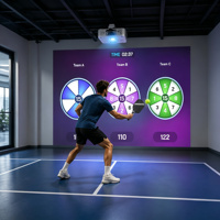 Simulador de Pickleball AR Multijugador, Juego de Proyección Interactiva para Interiores con Estadísticas de Datos para Instalaciones Deportivas Comerciales