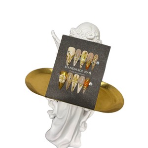 Ongles artificiels de luxe faits main de haute qualité, style cour, longs, accessoires pour ongles, motifs personnalisés disponibles, prix de gros - Product Image 6