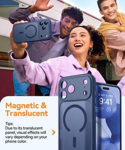 Magetic Matte Armor Design Case para <span class=keywords><strong>iPhone</strong></span> 17 Series Funda trasera dura a prueba de golpes con características de protección de cámara antihuellas dactilares - Product Image 6