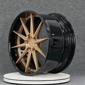 Jantes forgées rétro haut de gamme en bronze 21 pouces 5x130, monobloc en alliage 6061-T6 à déport profond pour <span class=keywords><strong>Porsche</strong></span> 911 992, Cayenne Turbo, Panamera - Product Image 3