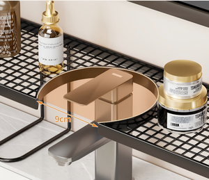 Organisateur d'évier en métal maillé à poser sur robinet, <span class=keywords><strong>étagère</strong></span> de rangement pour comptoir et meuble-lavabo - Product Image 5
