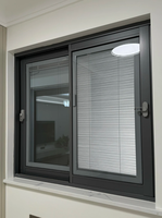 Ventana Corredera de Aluminio con Rotura de Puente Térmico, Persianas Integradas, Insonorización, Aislamiento Térmico, Ventana Abatible sin Rejillas