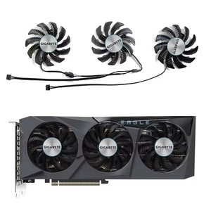 Nuevo ventilador de refrigeración 75MM 4PIN PLD08010S12HH T128010SU para tarjeta gráfica Gigabyte GeForce RTX <span class=keywords><strong>3070</strong></span> <span class=keywords><strong>Ti</strong></span> <span class=keywords><strong>EAGLE</strong></span> OC 8G Falcon - Product Image 1