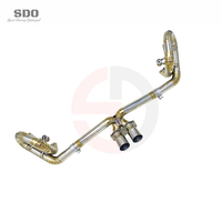 SD Titan Gerade Auspuffanlage für Porsche 911 991.1/991.2 GT3/GT3 RS 3.8L/4.0L 2014-2016 Silber Verbrannt Tuning Auspuff