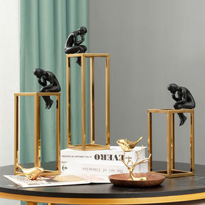 Décorations d'intérieur créatives nordiques, ornements, figurines de penseurs, sculpture, porte-livre, statue, ornements, artisanat pour salle d'étude - Product Image 5