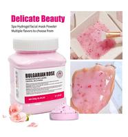 Bio 350g pour Hydro Jelly Peel Masque Visage Rose Thé Vert Infusé Collagène Ingrédients à Base de Plantes pour Nettoyage en Profondeur sur le Nez