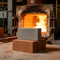 Brique Réfractaire Corindon-Mullite de Qualité Industrielle, Al2O3 85%, Densité 2.85, Réfractarité 1600°C, pour Fours à Haute Température et Découpe