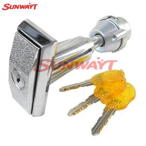 Serrure de sécurité électrique en alliage de zinc à poignée en T pour distributeurs automatiques avec clé - Product Image 3