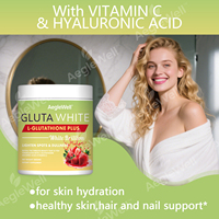 Poudre de collagène et de L-glutathion Aeglewell favorise l'éclat de la peau et un teint sain avec de la vitamine C et de la biotine pour les cheveux, la peau et les ongles