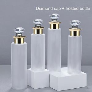 Botella Redonda de PET de Alta Gama para Tónico de 100ml 150ml 200ml 250ml 300ml 400ml 500ml con Tapa de Diamante para Loción Cosmética - Product Image 4