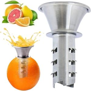 Exprimidor Manual de Cítricos, Mini Exprimidor de Limón y Naranja, Exprimidor de Cítricos de Acero Inoxidable para el Hogar - Product Image 1