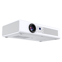 Portátil HD Blue-Ray 600 Ansi lúmenes LED Video Beamer Android 9,0 Sistema Integrado de doble banda WIFI DLP Mini proyector teléfono móvil