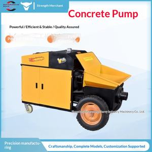 Bomba de Hormigón para Partículas Grandes, Máquina de Vertido de Mortero para Construcción con Piedra Fina - Product Image 1