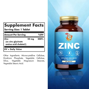 Tabletas de Zinc ODM OEM con Actividad Antioxidante que Pueden Apoyar un Sistema Inmunológico Saludable y una Piel Radiante - Product Image 2