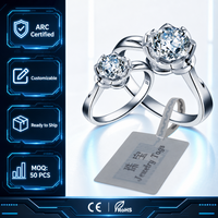 Tag RFID UHF Mini untuk Perhiasan, Dapat Dicetak, untuk Keamanan Inventaris Aset, Sistem Pelacakan Anti Maling untuk Display Ritel Butik