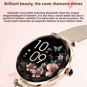 NXW7 Android Smartwatch voor vrouwen, hartslag- en bloeddrukmeting, IP68 waterdicht, AMOLED display, 5-7 dagen batterijduur - Product Image 3