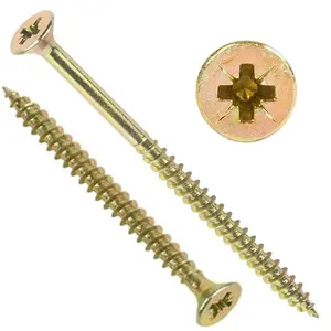 Yellow thread wood chipboard screws with spare hardware parts furniture screw for self-tapping screw industrial