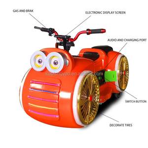 New Rechargeable Remote Control Children's Motorcycle for Amusement Park Indoor Battery-Powered Bumper Car - Product Image 6