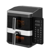 Friteuse à air moderne à double compartiment 7L+5L, 2800W, écran tactile intelligent pliable électrique, dernier design du fabricant