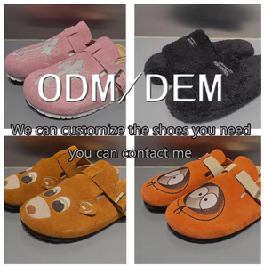 Pantuflas Personalizadas de Alta Calidad, Sandalias de Gamuza, Piel, EVA Antideslizantes, Piel Genuina, Pantuflas con Soporte de Arco para Mujer - Product Image 4