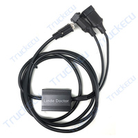 Para Linde Doctor Cable de diagnóstico Carretilla elevadora diésel Conectores de 6 pines y 4 pines Tractor P Apilador de paletas L Escáner de diagnóstico