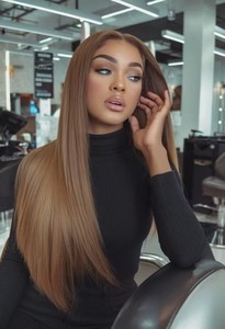 Extensiones de Cabello Liso con Clip, 100% Cabello Humano Real # 8 Extensiones de Cabello Humano con Clip en <span class=keywords><strong>Color</strong></span> <span class=keywords><strong>Castaño</strong></span> <span class=keywords><strong>Ceniza</strong></span>, 120g/8 Piezas - Product Image 5