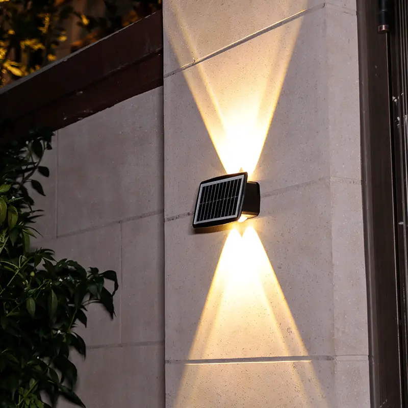 Solar betriebene LED-Wand leuchte Außen bewegungs sensor LED-Garten lampe Solar-Außen sensor Wand leuchte