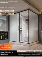 Unité de salle de bain préfabriquée modulaire intégrée, directement de l'usine, avec douche, toilettes et lavabo, pour dortoirs et hôpitaux