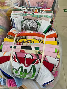 批发混合二手时尚夏季休闲儿童服装套装，从现有库存中随机发货。 - Product Image 4