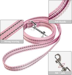 Arnés para Perro de Diseño Personalizado con <span class=keywords><strong>Collar</strong></span> y Correa a Juego, Arnés Ajustable para Perro Teddy, Chaleco de Malla Reflectante para Pecho y Espalda - Product Image 5