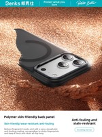 Étui magnétique BENKS pour téléphone 17 ProMax, protection contre les chutes de qualité militaire, coque de protection antichoc mate translucide et fine