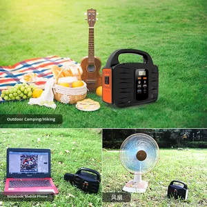 Portable Outdoor Power Station Emergency Lighting <b>Solar</b> MPPT Flashlight <b>Mobile</b> Supply Camping Backup 500 Pure Sine Wave - Product Image 4
