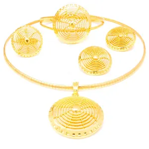 Популярные комплекты ювелирных украшений Эфиопский крест золотого цвета наборы эритрейских ювелирных украшений высокого качества для свадьбы и вечеринки